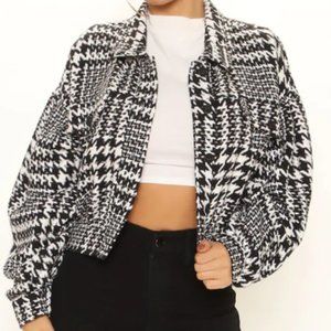 Not Your Only Houndstooth Jacket - Black/combo